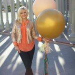 celebrating oh lovely day | gilded paper maché heart from paloma's nest | photo by amy stone