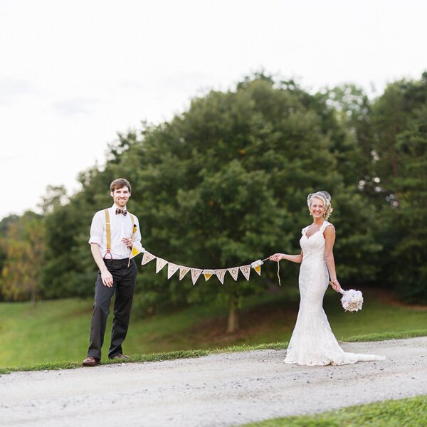 the happy couple | handmade North Carolina wedding | Nathan Abplanalp Photography