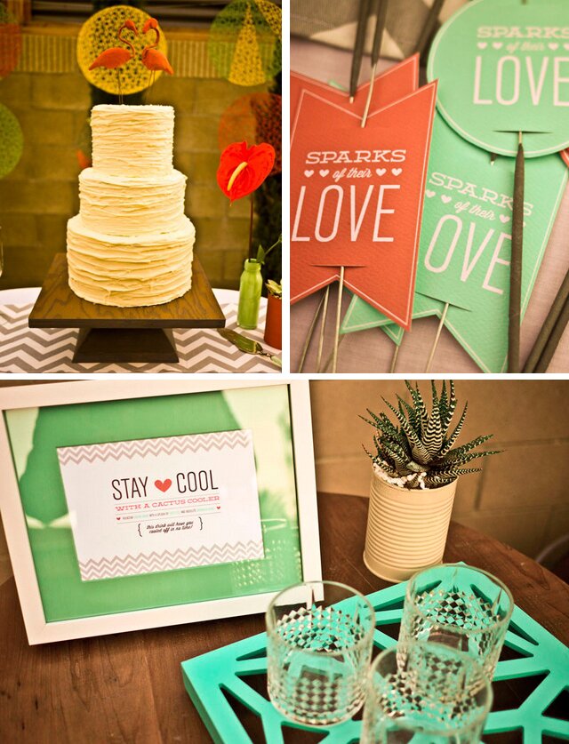 modern palm springs wedding shoot | Something Events