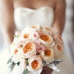 coral anthropologie-inspired wedding by sun and sparrow