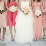 coral anthropologie-inspired wedding by sun and sparrow