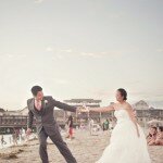 coral anthropologie-inspired wedding by sun and sparrow