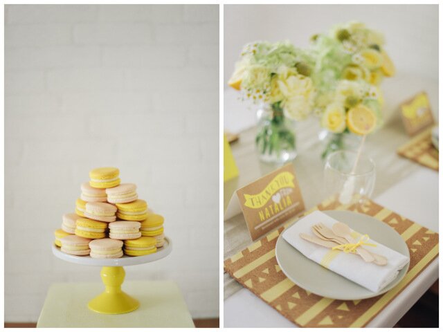 Lemon Yellow Bridal Shower Inspiration | Simply Peachy & Isa Photography