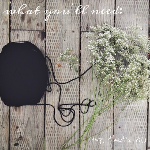 DIY baby's breath garland