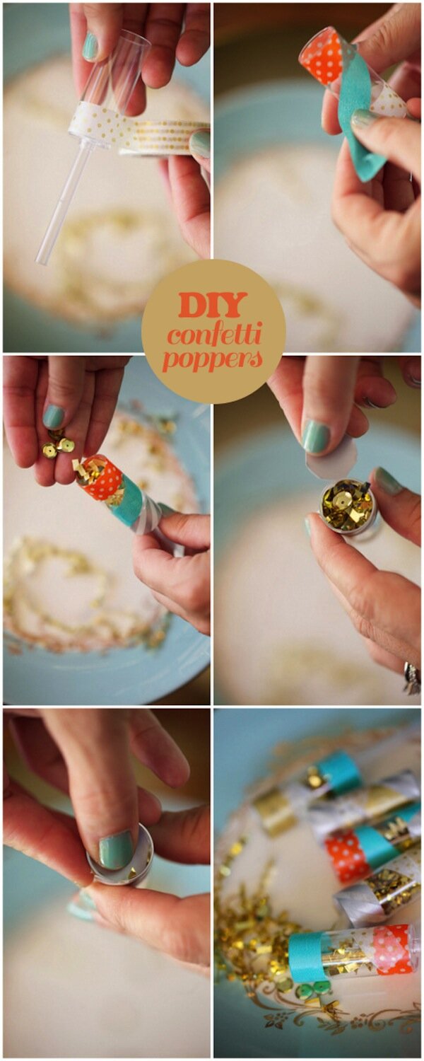 sequin confetti poppers DIY | Oh Lovely Day | photo by Amy Stone
