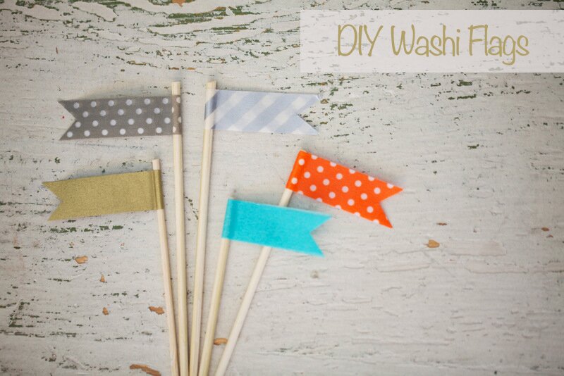 DIY Washi Tape Flags | Oh Lovely Day