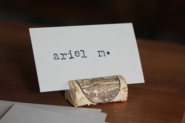DIY Cork Placecard Holders | Oh Lovely Day