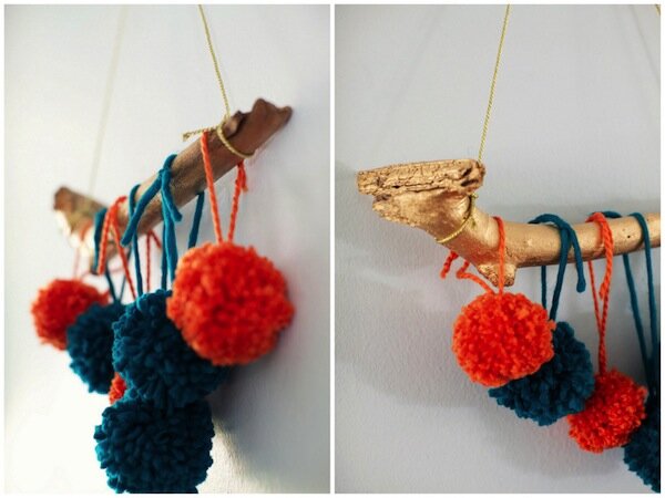 DIY pom mobile | ohlovelyday.com