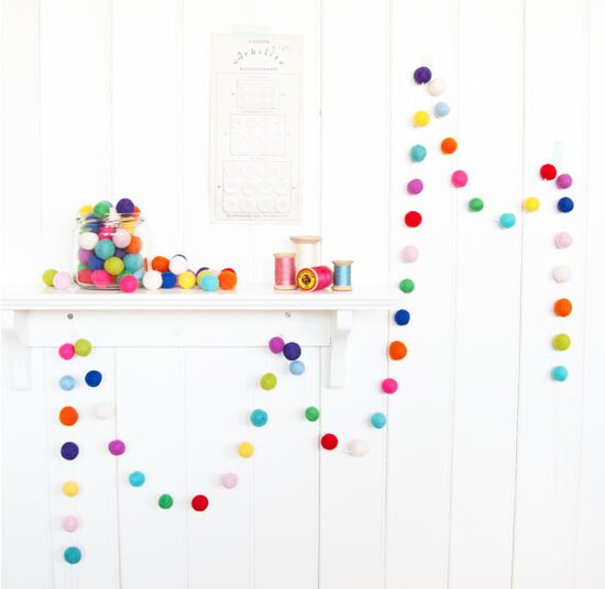 felt balls in interior decor | Oh Lovely Day