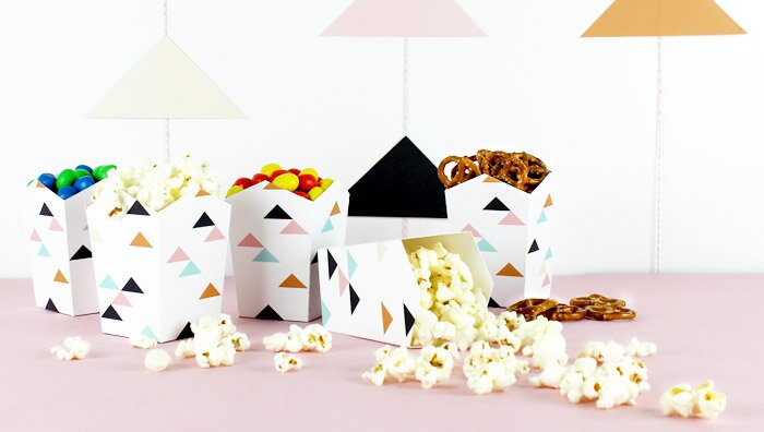 DIY Modern Geometric Party Decor + Printables | Lupa & Pepi on Oh Lovely Day