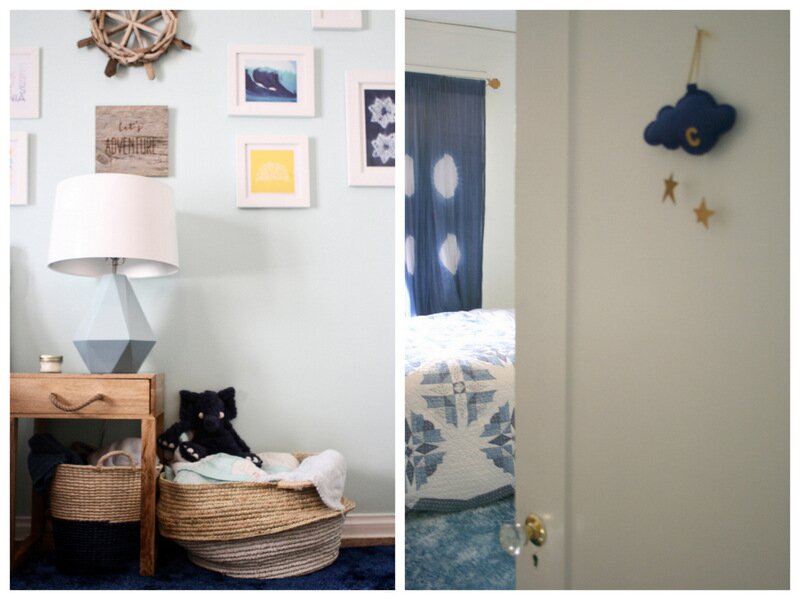Calvin's California-Inspired Indigo Nursery | designed by Oh Lovely Day 