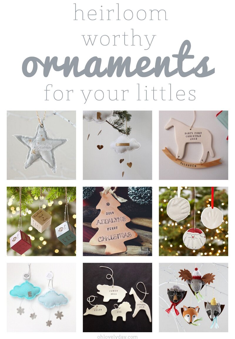 ornaments for kids and baby's first christmas | Oh Lovely Day