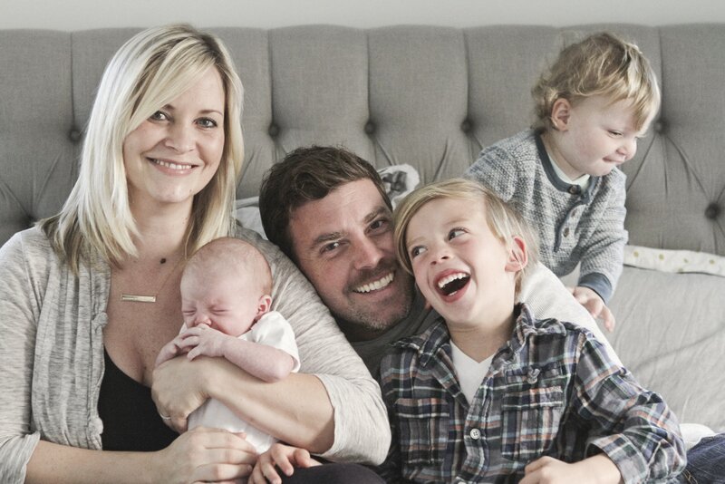 Quincy's Newborn Session + brother photos | Oh Lovely Day