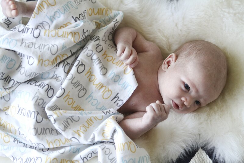 Quincy's Newborn Session + brother photos | Oh Lovely Day