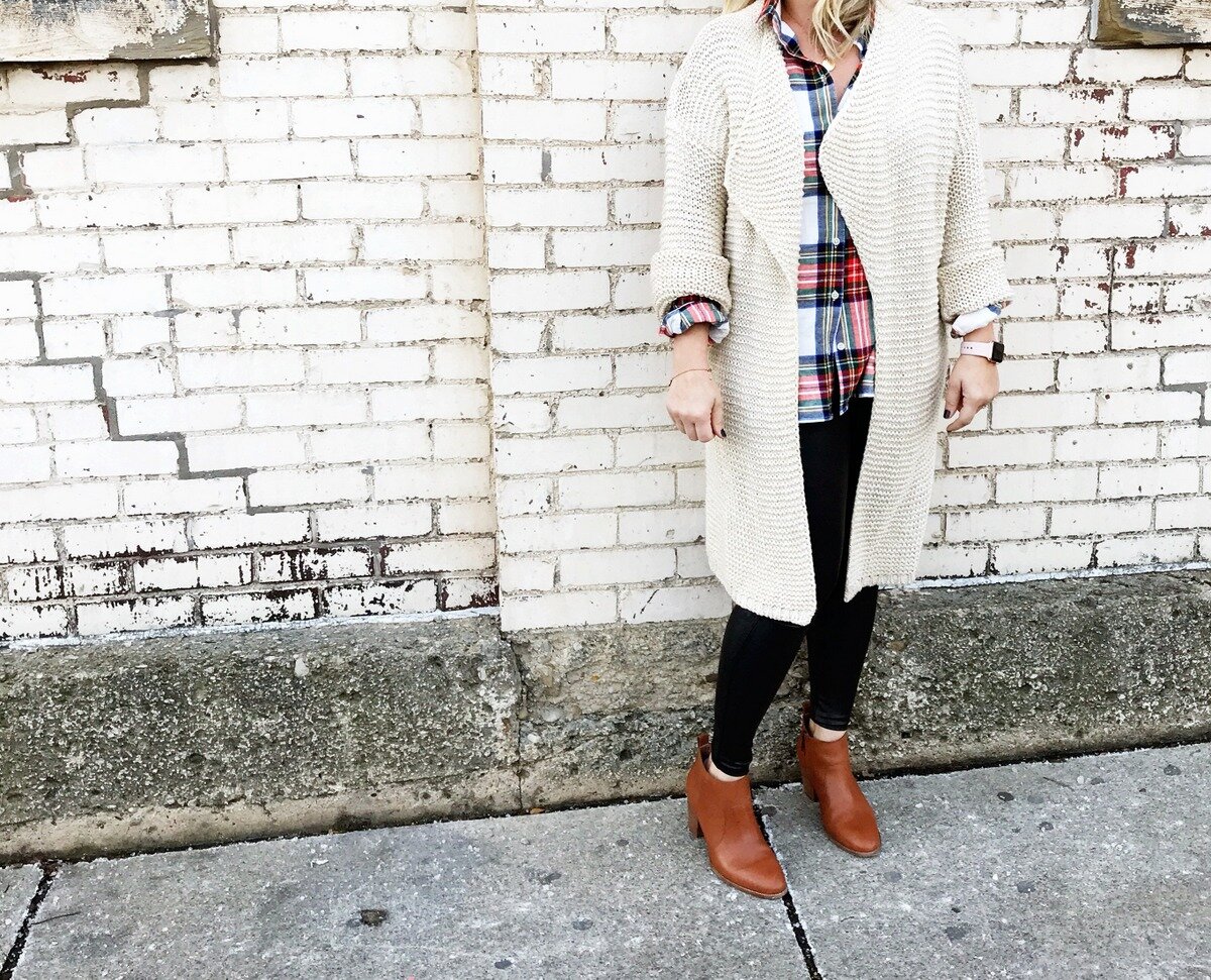 Winter Style: Lots of Layers + Plaid on Plaid #holidaystyle #winterstyle